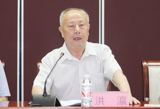 河南省建筑业协会会长洪瀛在会上讲话